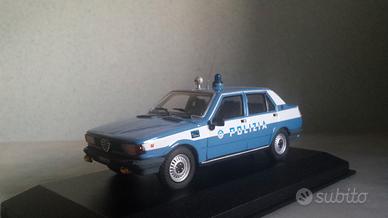 modellino alfa romeo giulietta polizia