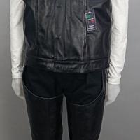 Chaps + Gilet in vera pelle motociclista biker TOP