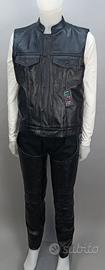 Chaps + Gilet in vera pelle motociclista biker TOP