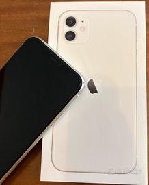 Iphone 11 bianco+ vetrino+cover+cerchietti