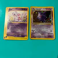 Mew inglese /gengar ita (pokemon set base)