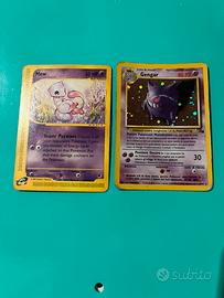 Mew inglese /gengar ita (pokemon set base)