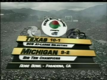 MICHIGAN vs TEXAS ROSE BOWL NCAAF DVD