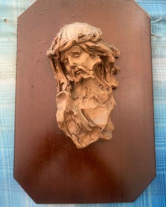 scultura in altorilievo  raff. Gesu