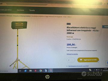 Riscaldatore elettrico a raggi infrarossi FERVI