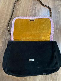 Borsa in camoscio e glitter Matilde Flambé