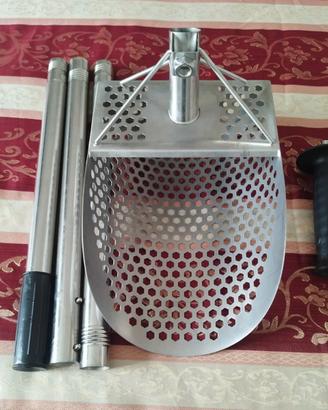 Sand scoop professionale in acciaio inox.