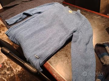 Maglione blu-grigio