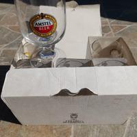 Amsteel beer bicchieri birra