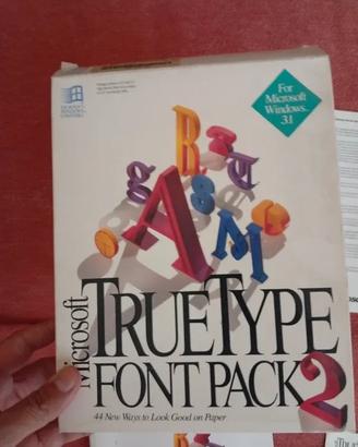Microsoft TrueType Font Pack 2 - Software Vintage