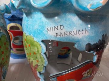 lampade in ceramica vietri nino parrucca