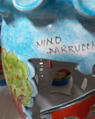 lampade in ceramica vietri nino parrucca