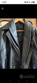 NUOVA Giacca in Pelle Uomo Taglia L/XL