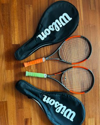 2 Racchette Wilson Burn 100 v 2.0 e 1 Blade 98 e b