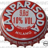Bottiglietta Campari soda giallo