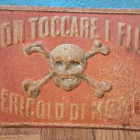 Cartello pericolo di morte 