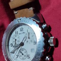 Orologio Sector 450 in acciaio e pelle