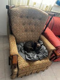 Poltrona a dondolo funzionante anni ‘50/‘60 -l