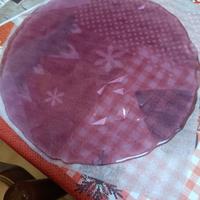 sottopiatti di vetro lavorato