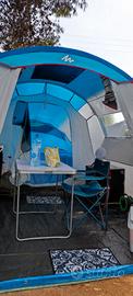 Tenda campeggio 4 posti + 1
