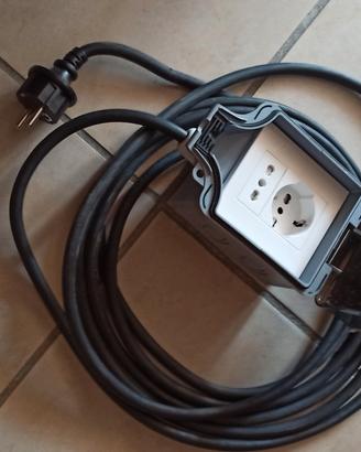 prolunga con presa stagna 5m