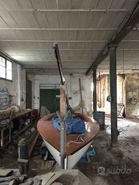 Barca a vela Strale Santarelli legno 1975