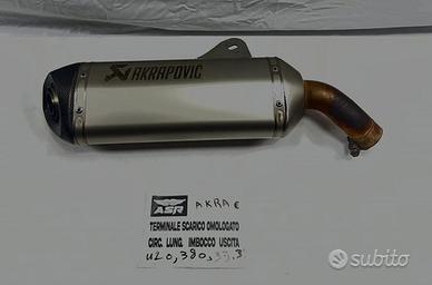 TERMINALE MARMITTA SCARICO OMOLOGATO AKRAPOVIC BMW