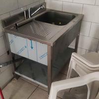 Lavabo in acciaio inox