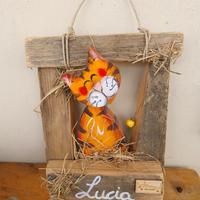 cornice legno con nome