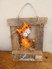 cornice legno con nome