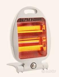 Stufetta alogena al quarzo 400/800 watt 