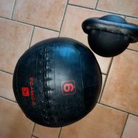 Kettlebell 24Kg + Medball da 9kg palestra crossfit