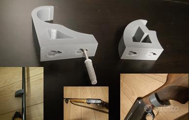 Espositore muro Polimero fucili caccia collezione