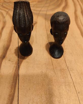 Statuette africane in legno