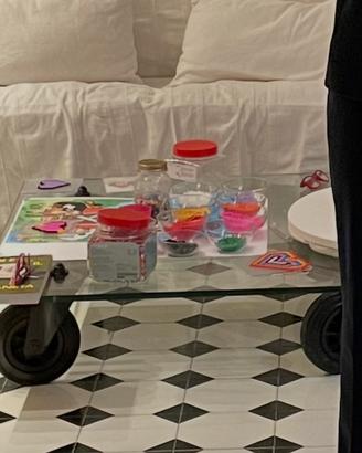 Tavolo con ruote Fontana Arte