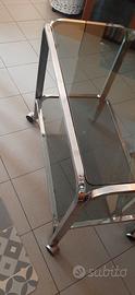 Tavolino TV carrello con ruote mobiletto