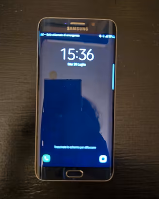 cellulare samsung s6 edg + colore nero