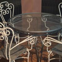Tavolo ferro battut