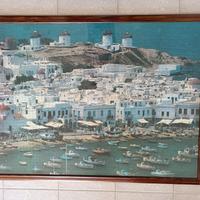 Quadro Puzzle di 3000 pezzi cornice legno c/vetro 