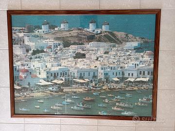 Quadro Puzzle di 3000 pezzi cornice legno c/vetro 