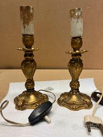 Abat jour anni 50 (coppia” lega di bronzo