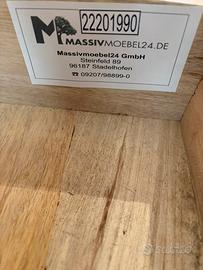 Mobile stile industeial in legno Massello e ferro