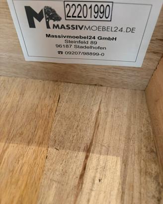 Mobile stile industeial in legno Massello e ferro