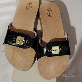 Ciabatte  Dr Scholl classiche  in pelle. Nuove.