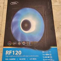 Ventole 12cm RGB Deepcool RF120 3pcs + Controller