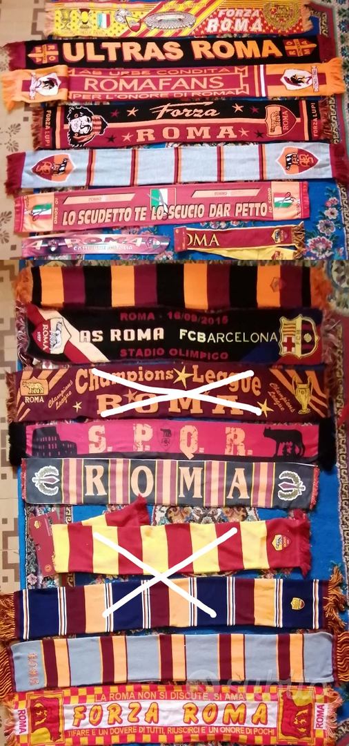 Écharpe De Supporter Ultras Roma Arditi Vintage - Scarf Bufanda Pour Les Fans De L'AS Roma