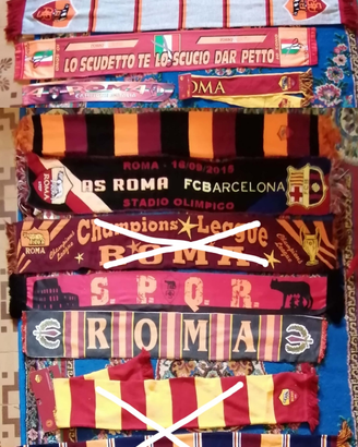 Calcio sciarpa foulard stadio tifoso AS ROMA