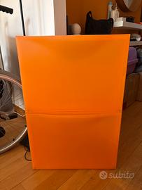 Scarpiera ikea arancione in plastica