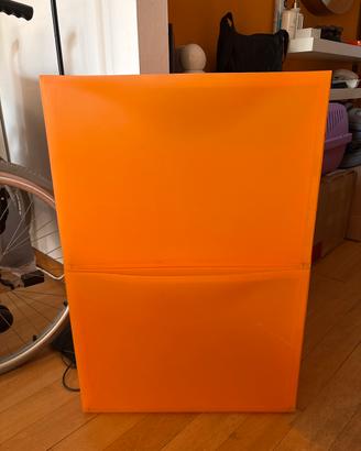 Scarpiera ikea arancione in plastica