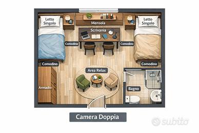 Posto letto in centro